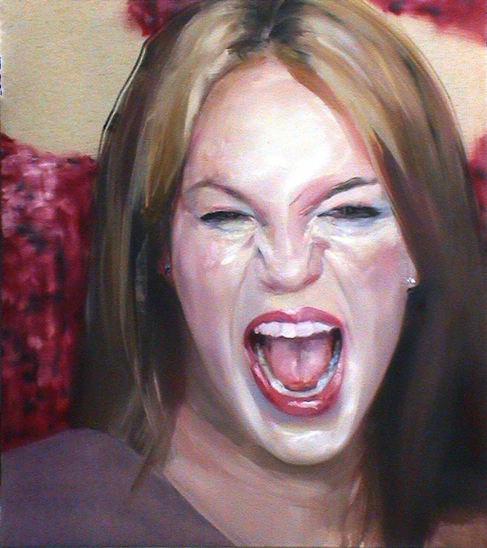 britney's scream - oil on canvas - 2000- 90 x 80 cm