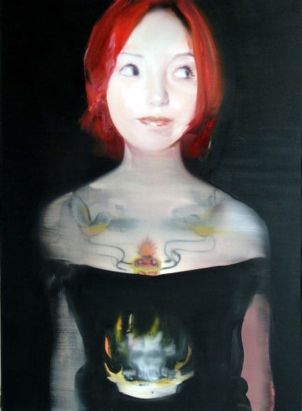 Miss Redhair - oil on canvas - 2002 - 94 x 128cm
