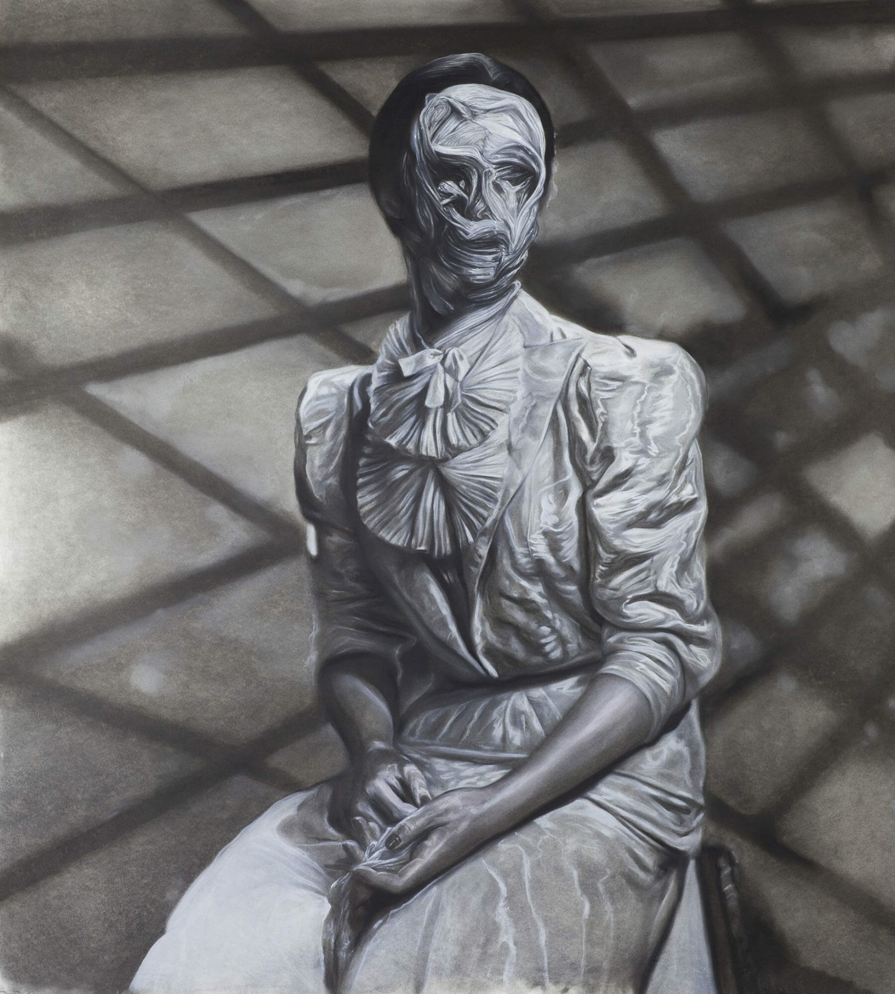Mother #02 - Pastel and charcoal - 120 x 150 cm - 2009